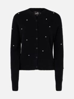 MC2 Saint Barth Woman Black Cardigan Bellamy With Rhinestones 9 MC2 Saint Barth Woman Black Cardigan Bellamy With Rhinestones -MC2 Saint Barth Shop UID BLL00403881G WOMAN KNITWEAR BLACK 20240905103500 1