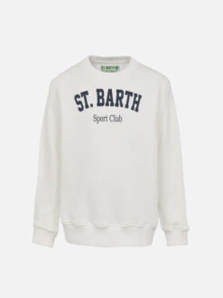 MC2 Saint Barth Boy Sweatshirt Bobby With St. Barth Sport Club Print