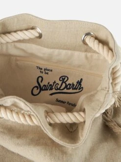 MC2 Saint Barth Beige Boat Linen Backpack 11 MC2 Saint Barth Beige Boat Linen Backpack -MC2 Saint Barth Shop UID BOBP00200126F ACCESSORY BAG BEIGE 20240624160000 5
