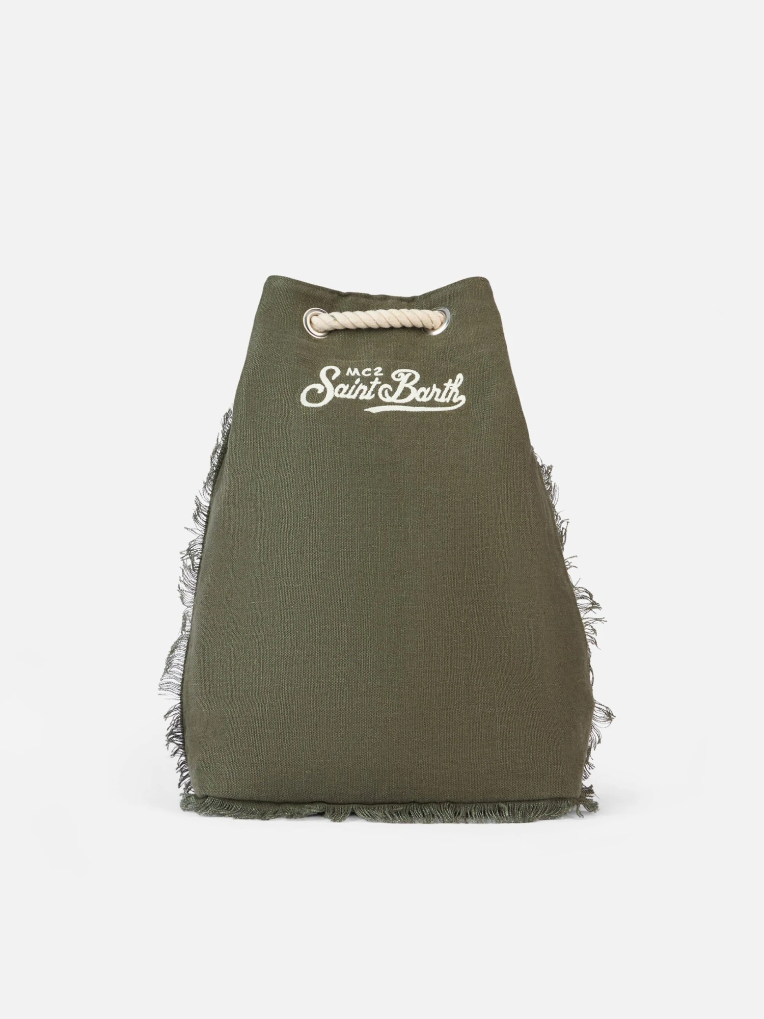 MC2 Saint Barth Green Boat Linen Backpack 3 MC2 Saint Barth Green Boat Linen Backpack