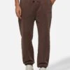 MC2 Saint Barth Brown Tracksuit Pants Bolt With Vintage Treatment -MC2 Saint Barth Shop UID BOLT01000339E MAN PANT BROWN SPORTCLUB 0 20250107173500 1