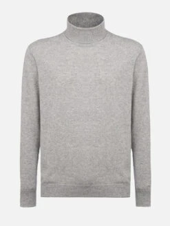 MC2 Saint Barth Man Mélange Grey Blended Cashmere Turtleneck Sweater Bond 9 MC2 Saint Barth Man Mélange Grey Blended Cashmere Turtleneck Sweater Bond -MC2 Saint Barth Shop UID BOND00100034G MAN KNITWEAR GREY SOLID COLOR 20241022110001 01 e6be88f8 9201 4ce6 bd4c bb5eebdecfdb