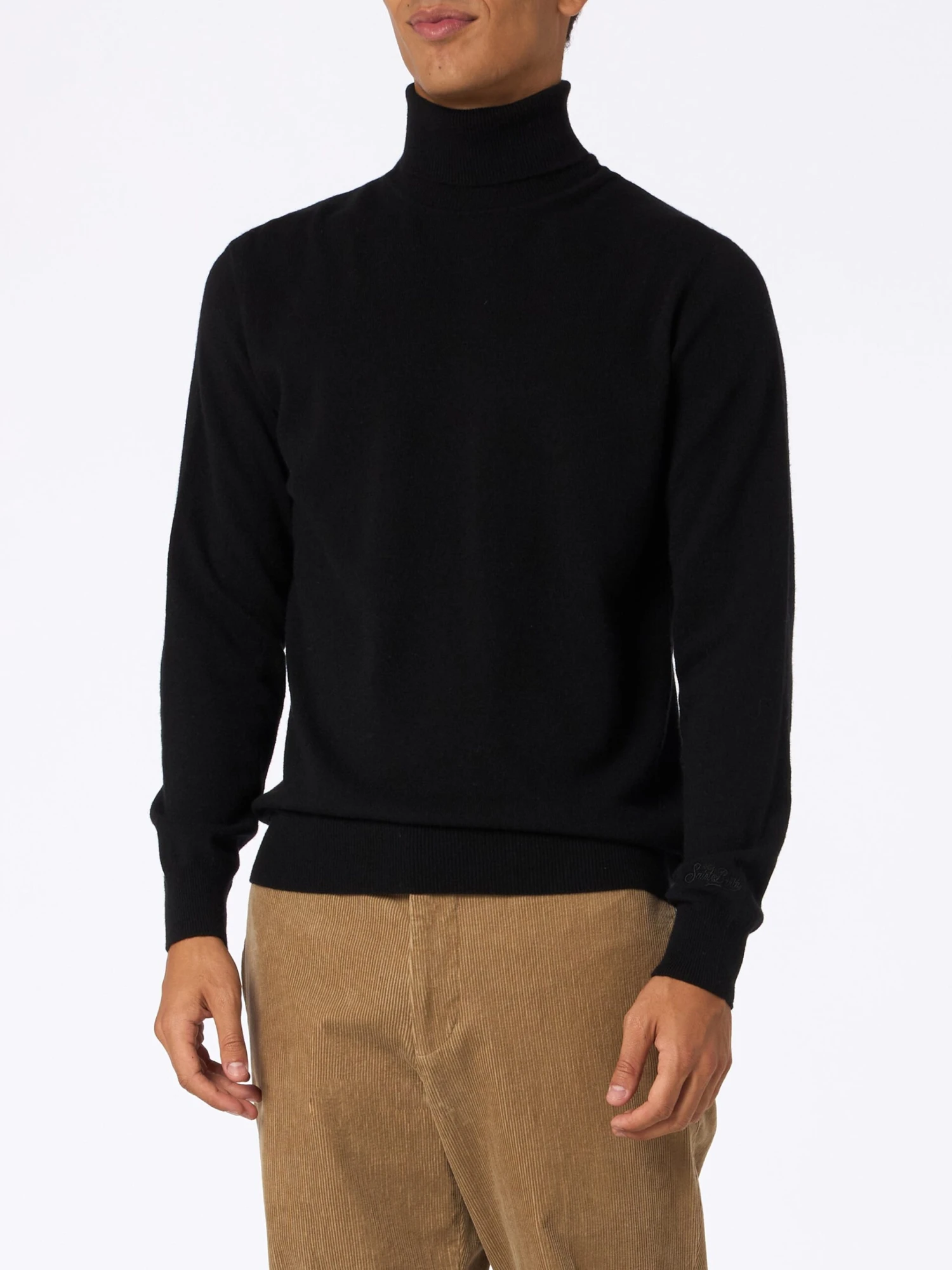 MC2 Saint Barth Man Black Cashmere Blend Turtleneck Sweater Bond 3 MC2 Saint Barth Man Black Cashmere Blend Turtleneck Sweater Bond