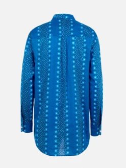 MC2 Saint Barth Woman Cotton Shirt Brigitte With Indigo Flower Print 13 MC2 Saint Barth Woman Cotton Shirt Brigitte With Indigo Flower Print -MC2 Saint Barth Shop UID BRIG00103914F WOMAN SHIRT BLUE 02 ecb5d6d7 9420 4e25 bcc8 94ca472d0834