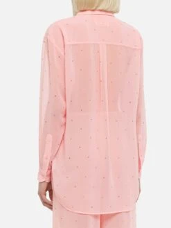 MC2 Saint Barth Brigitte Pink Georgette Shirt With Rhinestone Embellishments -MC2 Saint Barth Shop UID BRIG00105966H WOMAN SHIRT PINK 0 0 20250320133500 3