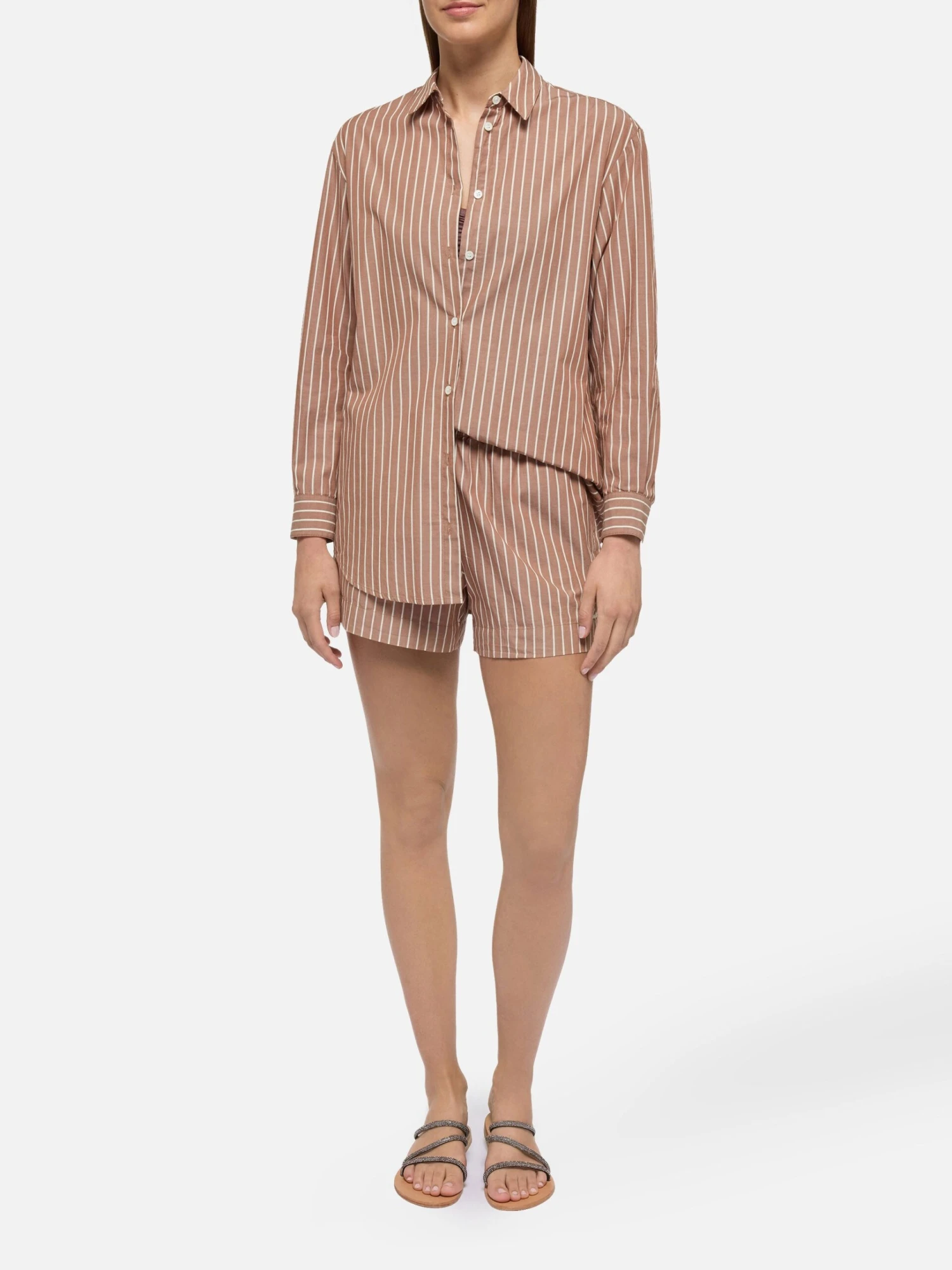 MC2 Saint Barth Brigitte Striped-print Cotton Shirt With Saint Barth Beach Club Embroidery 6 MC2 Saint Barth Brigitte Striped-print Cotton Shirt With Saint Barth Beach Club Embroidery - Image 4