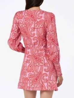 MC2 Saint Barth Linen Short Wrap Dress Brilly With Paisley Print 8 MC2 Saint Barth Linen Short Wrap Dress Brilly With Paisley Print -MC2 Saint Barth Shop UID BRL000106387D WOMAN DRESS PINK 20240903133402 3