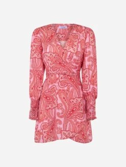 MC2 Saint Barth Linen Short Wrap Dress Brilly With Paisley Print 9 MC2 Saint Barth Linen Short Wrap Dress Brilly With Paisley Print -MC2 Saint Barth Shop UID BRL000106387D WOMAN DRESS PINK 20240905103500 1