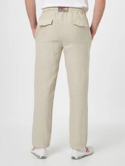 MC2 Saint Barth Man Off-white Linen Calais Pants With Drawstring -MC2 Saint Barth Shop UID CAA000100030F MAN PANT WHITE 4