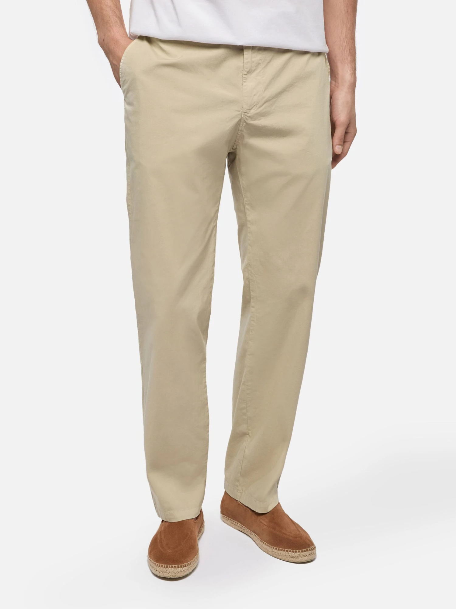 MC2 Saint Barth Beige Cotton Pants Calais With Drawstring 3 MC2 Saint Barth Beige Cotton Pants Calais With Drawstring