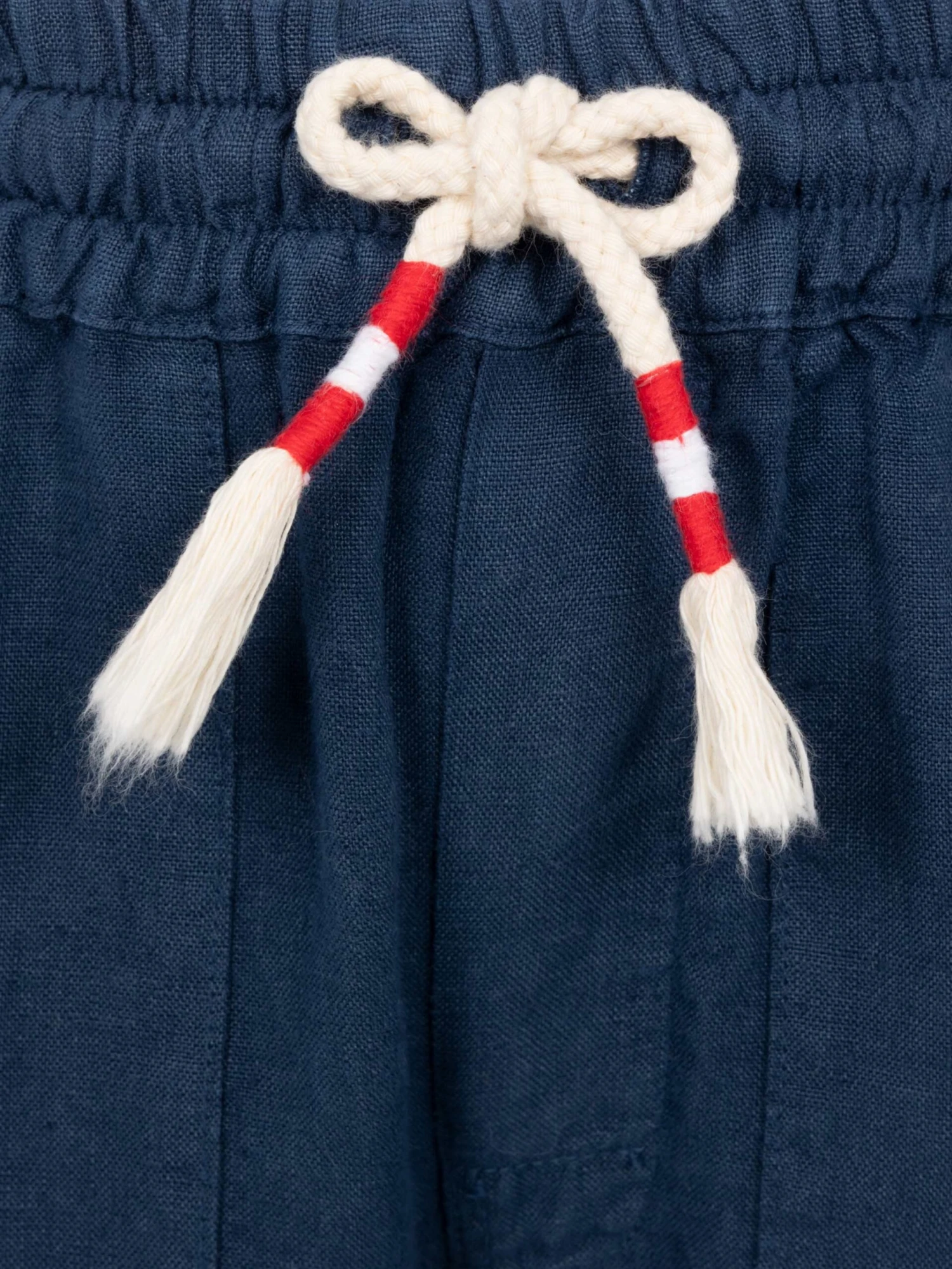 MC2 Saint Barth Calais Jr Navy Blue Linen Pants With Drawstring 5 MC2 Saint Barth Calais Jr Navy Blue Linen Pants With Drawstring - Image 3