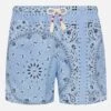 MC2 Saint Barth Mid-length Swim-shorts Caprese With Sky Blue Bandanna Print -MC2 Saint Barth Shop UID CAP000100267H MAN SWIMSHORT SKY 01