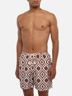 MC2 Saint Barth Man Swim Shorts With Pattern -MC2 Saint Barth Shop UID CAP000100479B MAN SWIMSHORT BROWN MC2 MC2 20250704170012 1