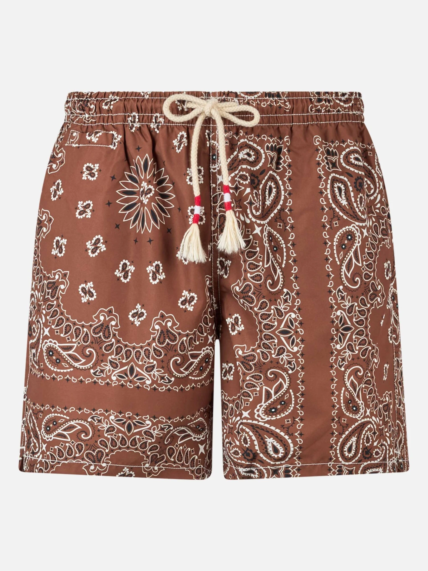 MC2 Saint Barth Man Swim Shorts With Brown Bandanna Print 3 MC2 Saint Barth Man Swim Shorts With Brown Bandanna Print