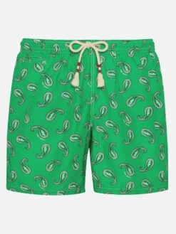 MC2 Saint Barth Man Swim Shorts With Paisley Print