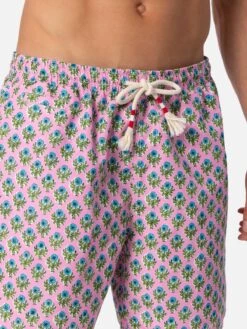 MC2 Saint Barth Man Mid-length Swim-shorts Caprese -MC2 Saint Barth Shop UID CAP000100773F MAN SWIMSHORT PINK 03