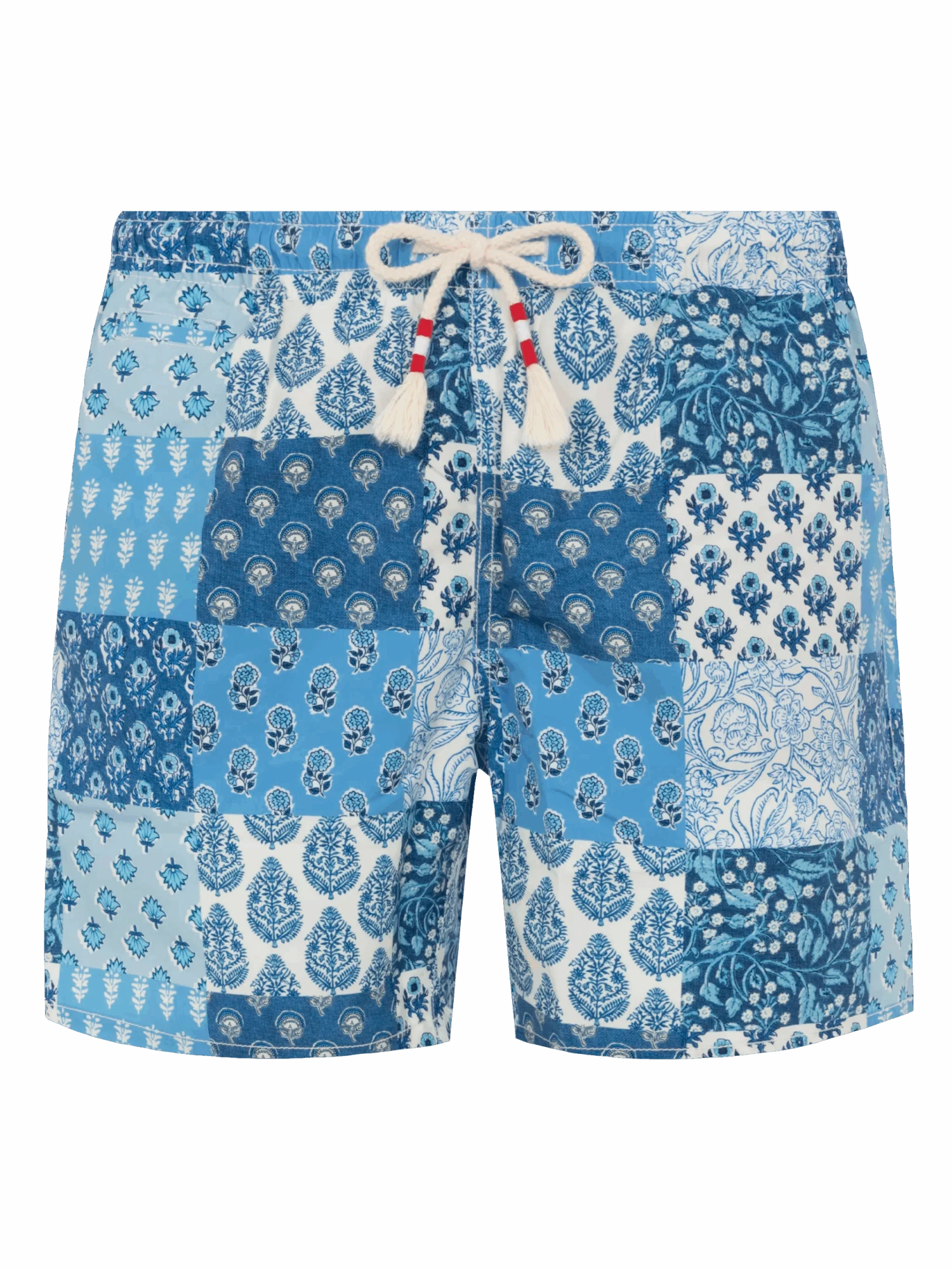 MC2 Saint Barth Mid-length Swim-shorts Caprese With Floral Patch Print 3 MC2 Saint Barth Mid-length Swim-shorts Caprese With Floral Patch Print