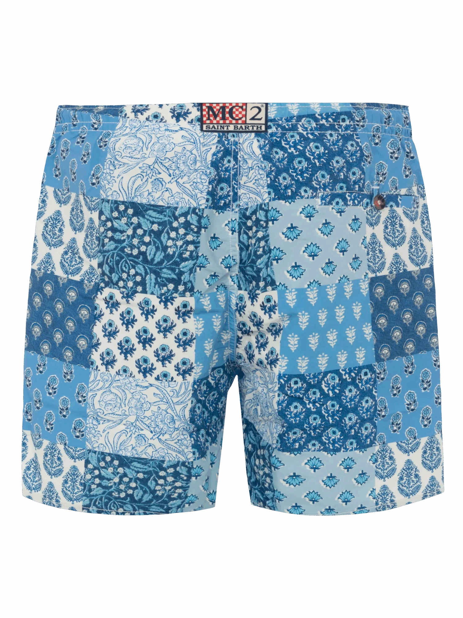 MC2 Saint Barth Mid-length Swim-shorts Caprese With Floral Patch Print 4 MC2 Saint Barth Mid-length Swim-shorts Caprese With Floral Patch Print - Image 2