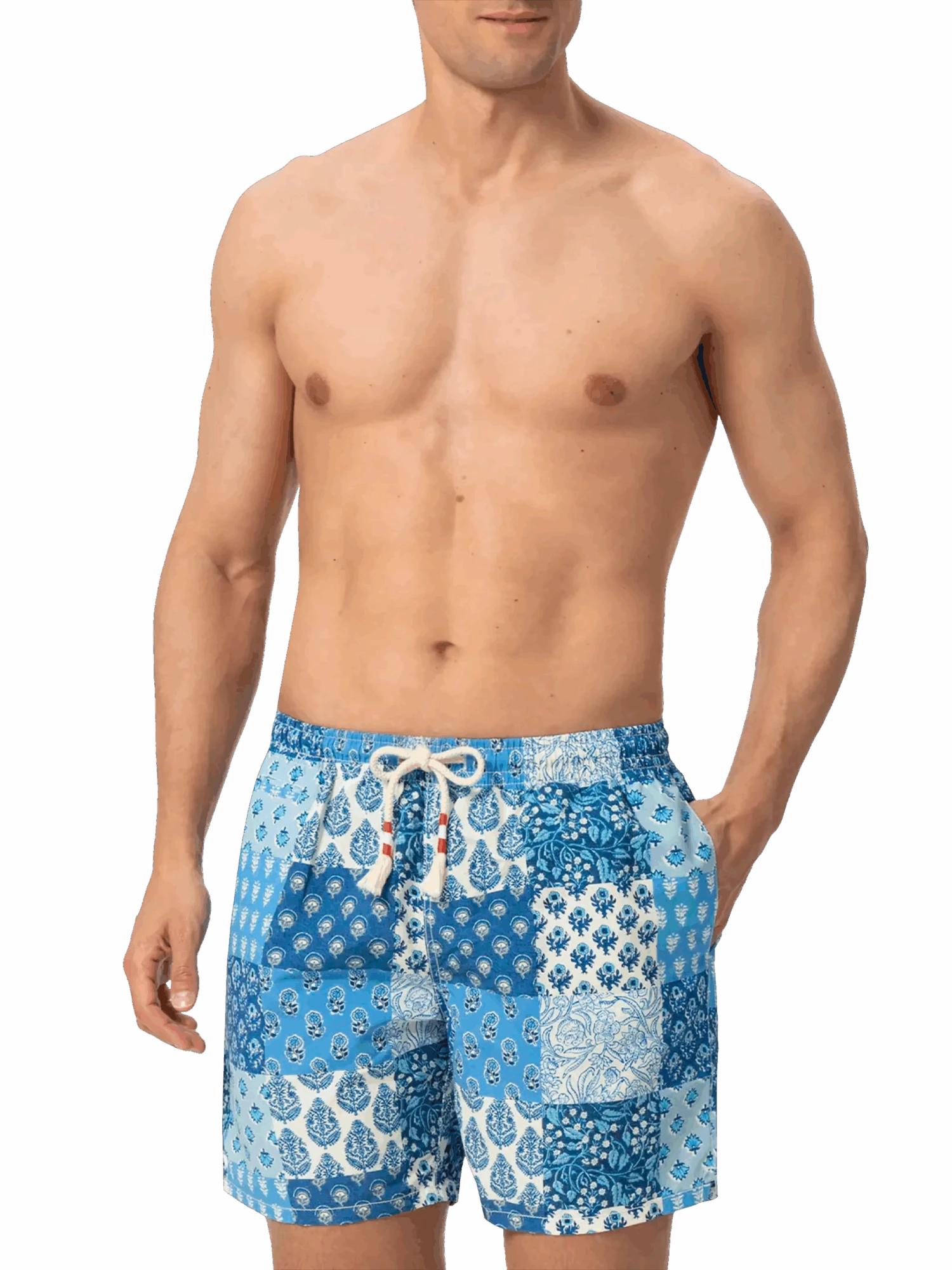 MC2 Saint Barth Mid-length Swim-shorts Caprese With Floral Patch Print 5 MC2 Saint Barth Mid-length Swim-shorts Caprese With Floral Patch Print - Image 3