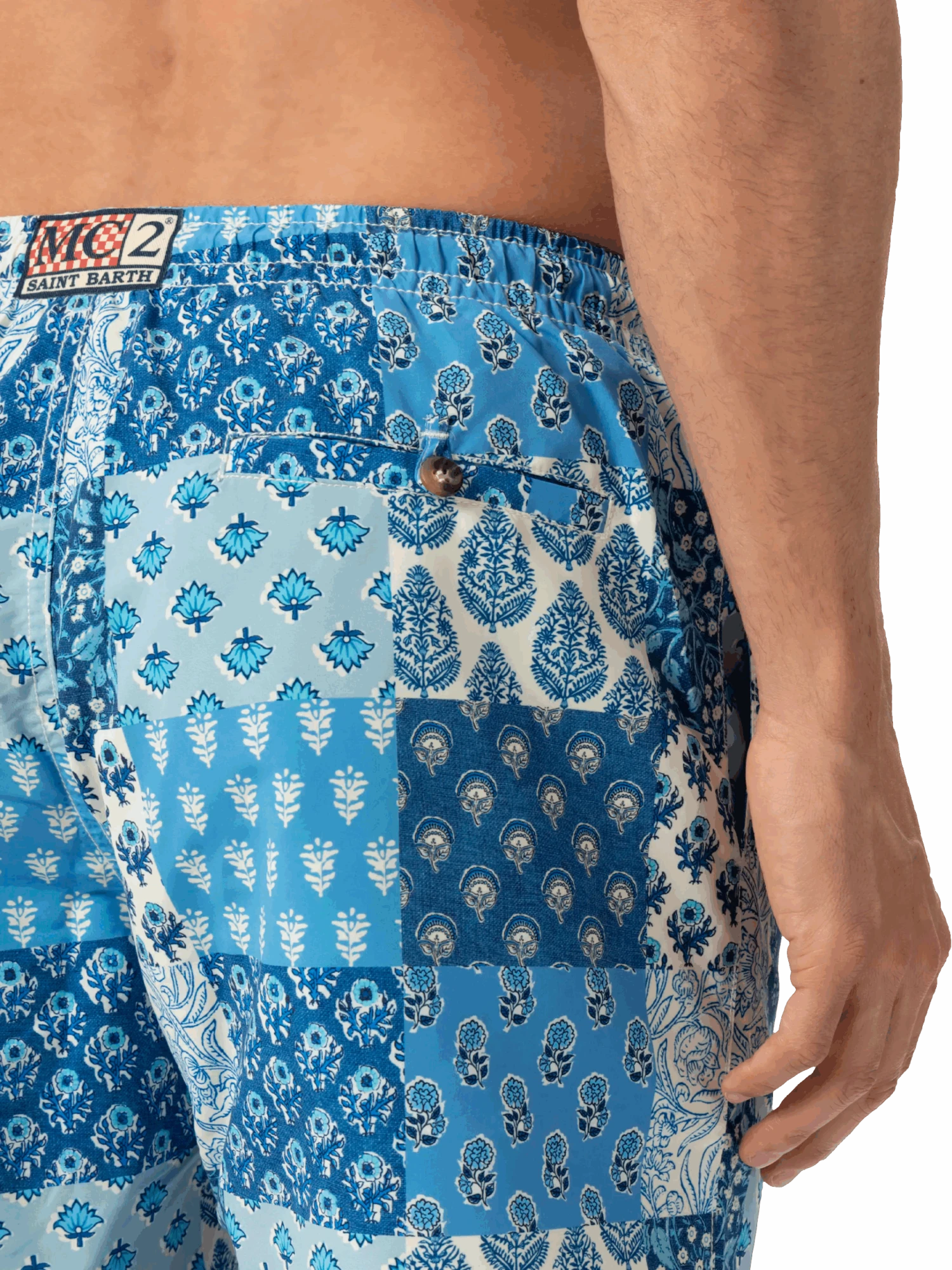 MC2 Saint Barth Mid-length Swim-shorts Caprese With Floral Patch Print 8 MC2 Saint Barth Mid-length Swim-shorts Caprese With Floral Patch Print - Image 6