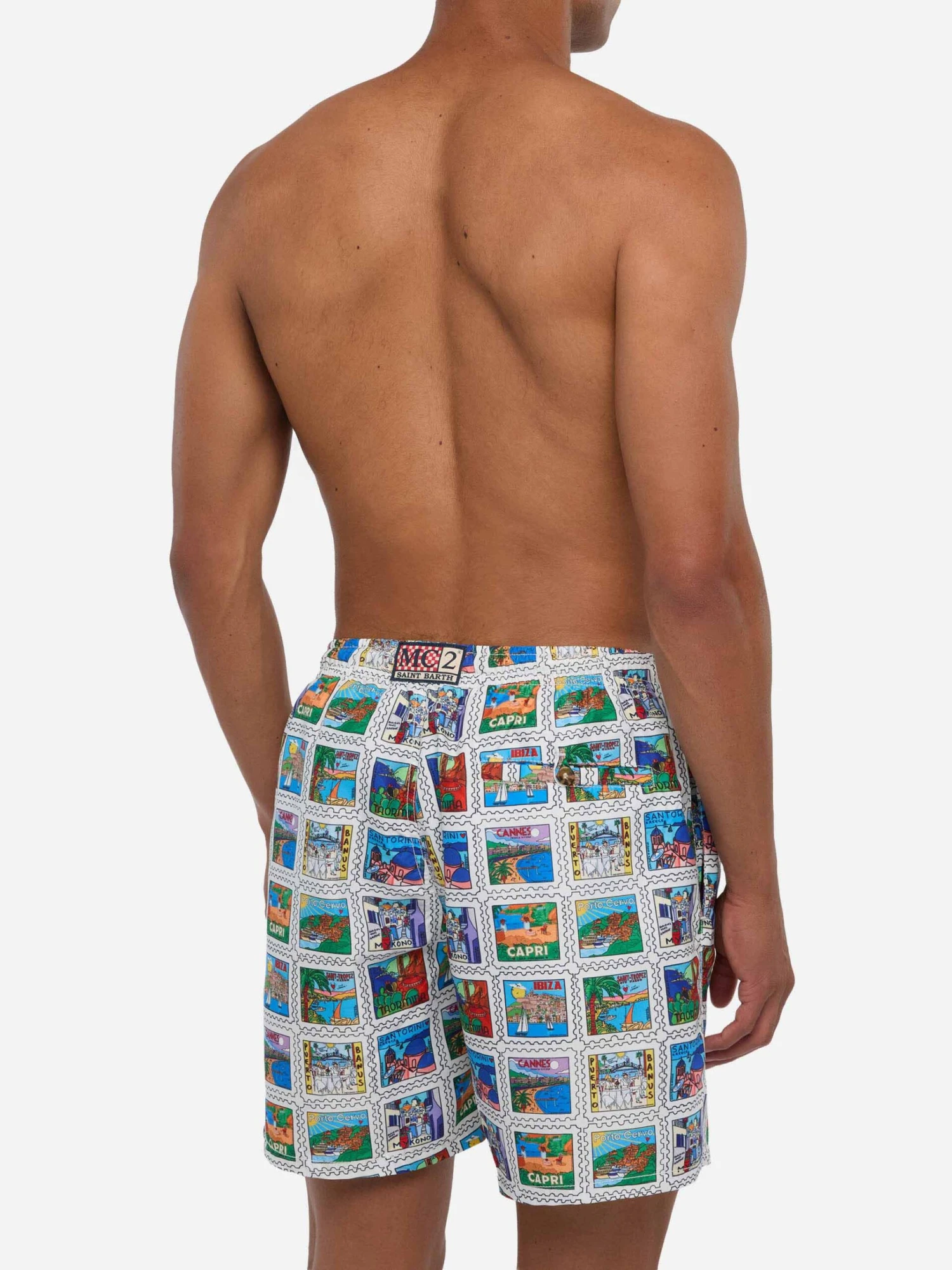 MC2 Saint Barth Man Swim Shorts With Summer Print | ALESSANDRO ENRIQUEZ SPECIAL EDITION 7 MC2 Saint Barth Man Swim Shorts With Summer Print | ALESSANDRO ENRIQUEZ SPECIAL EDITION - Image 5