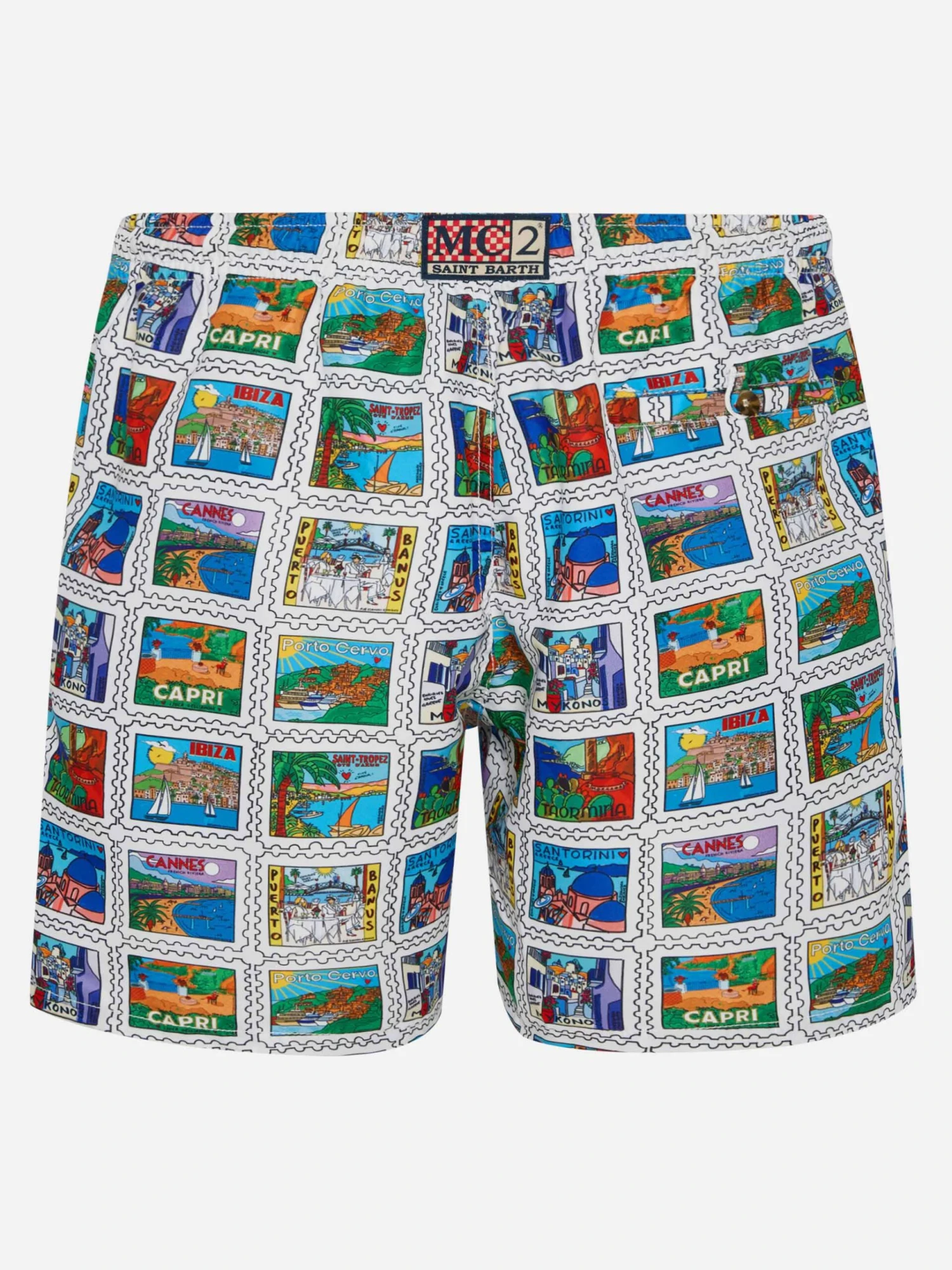 MC2 Saint Barth Man Swim Shorts With Summer Print | ALESSANDRO ENRIQUEZ SPECIAL EDITION 4 MC2 Saint Barth Man Swim Shorts With Summer Print | ALESSANDRO ENRIQUEZ SPECIAL EDITION - Image 2
