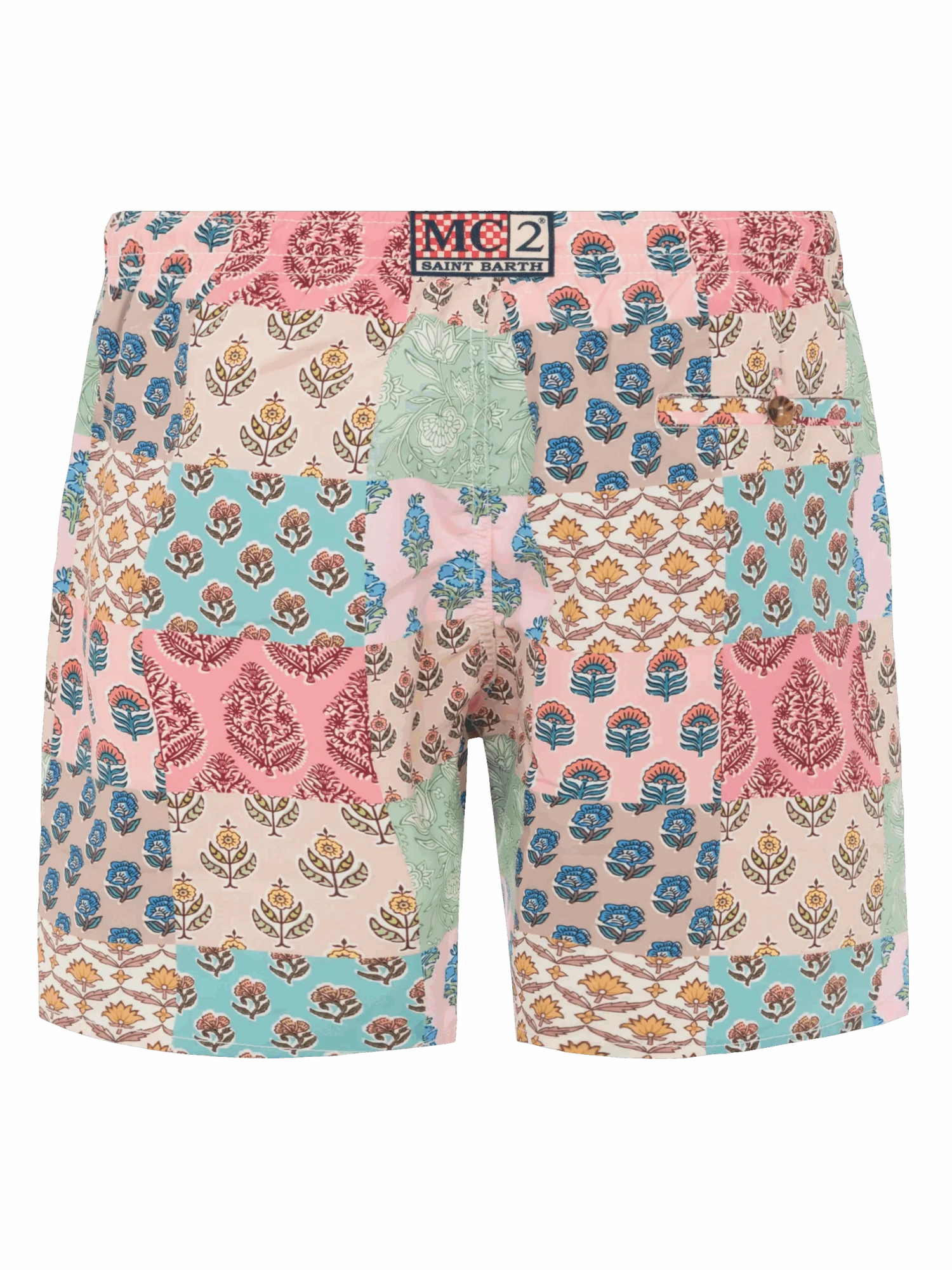 MC2 Saint Barth Mid-length Swim-shorts Caprese With Flower Patch Print 4 MC2 Saint Barth Mid-length Swim-shorts Caprese With Flower Patch Print - Image 2