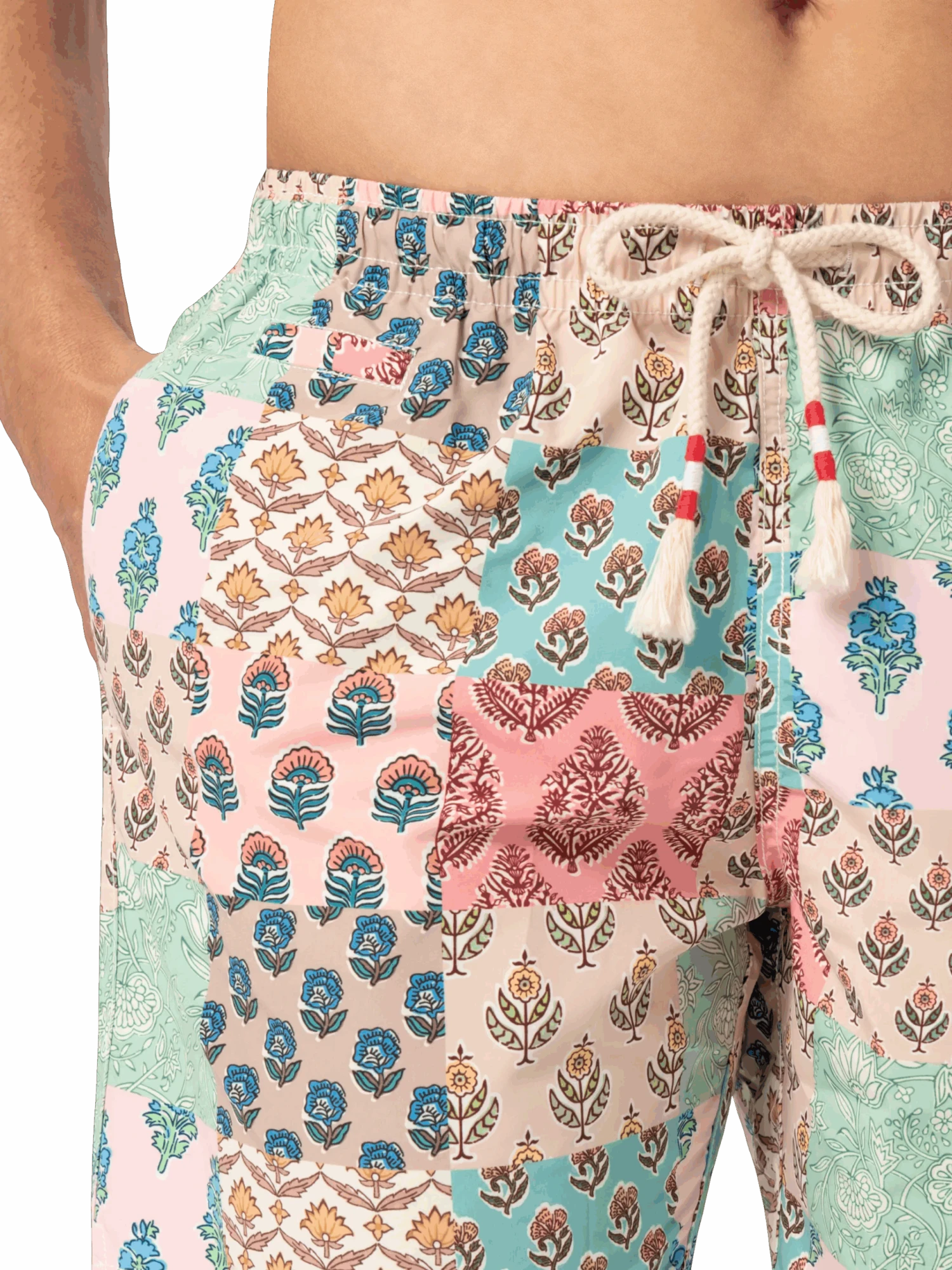 MC2 Saint Barth Mid-length Swim-shorts Caprese With Flower Patch Print 7 MC2 Saint Barth Mid-length Swim-shorts Caprese With Flower Patch Print - Image 5