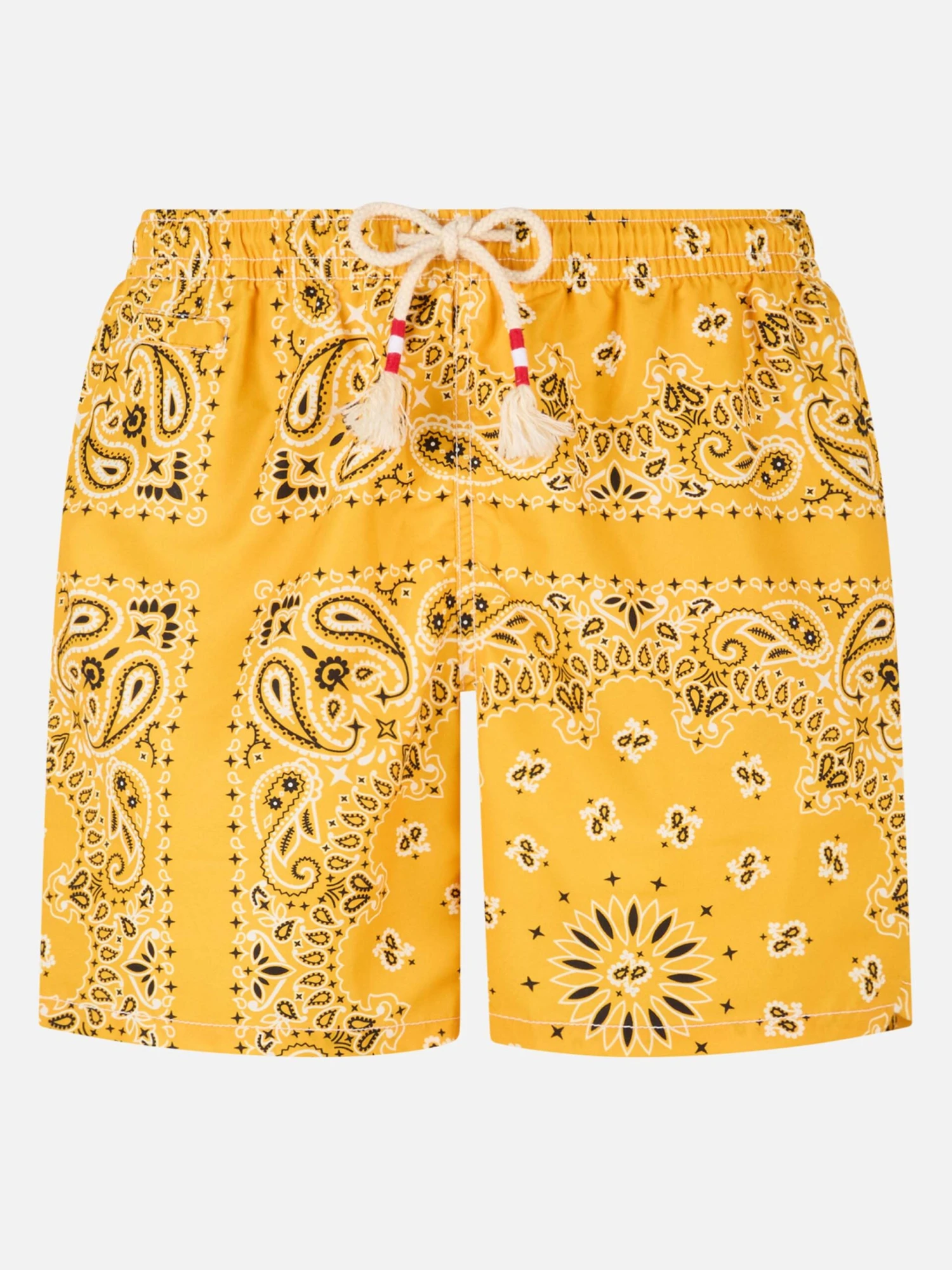 MC2 Saint Barth Man Swim Shorts With Ochre Bandanna Print 3 MC2 Saint Barth Man Swim Shorts With Ochre Bandanna Print