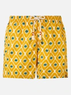 MC2 Saint Barth Man Swim Shorts With Geometric Print