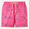 MC2 Saint Barth Man Swim Shorts With Pink Bandanna Print -MC2 Saint Barth Shop UID CAP000103830B MAN SWIMSHORT BANDANA 1
