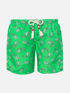 MC2 Saint Barth Boy Swim Shorts With Paisley Print