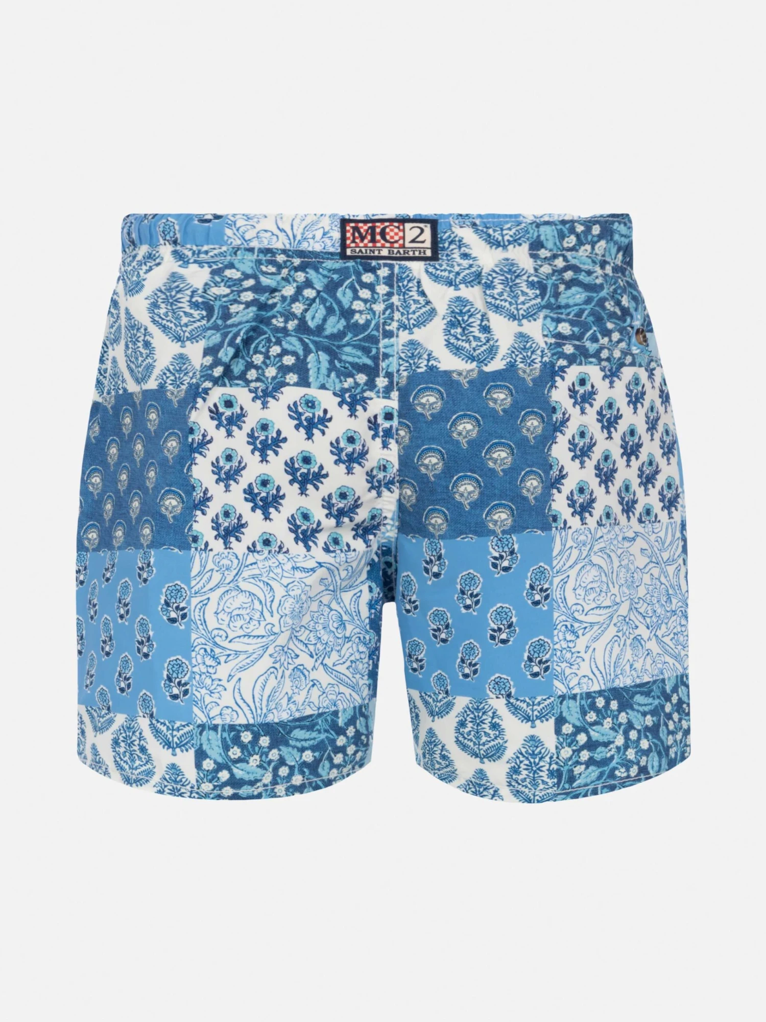 MC2 Saint Barth Mid-length Swim-shorts Caprese Jr With Floral Print 4 MC2 Saint Barth Mid-length Swim-shorts Caprese Jr With Floral Print - Image 2