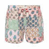 MC2 Saint Barth Mid-length Swim-shorts Caprese Jr With Flower Patch Print -MC2 Saint Barth Shop UID CAP000301250H BOY SWIMSHORT PINK BOHO MC2 01