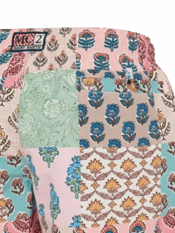 MC2 Saint Barth Mid-length Swim-shorts Caprese Jr With Flower Patch Print -MC2 Saint Barth Shop UID CAP000301250H BOY SWIMSHORT PINK BOHO MC2 03