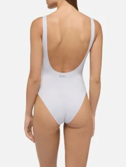 MC2 Saint Barth Cassandra Square Neck One-piece Swimsuit -MC2 Saint Barth Shop UID CASS00101061H WOMAN ONEPIECE WHITE PLAINCOLOR MC2 20250527103516 3