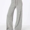 MC2 Saint Barth Woman Mélange Grey Knit Pants Cambon