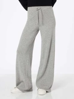 MC2 Saint Barth Woman Mélange Grey Knit Pants Cambon -MC2 Saint Barth Shop UID CBN000100034G WOMAN PANT GREY 20240926143500 2