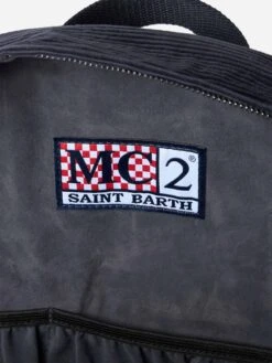 MC2 Saint Barth Navy Blue Corduroy Backpack Cody -MC2 Saint Barth Shop UID COD000200356G ACCESSORY BACKPACK BLUE 20240920143500 4