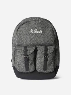 MC2 Saint Barth Backpack Cody With Herringbone Pattern