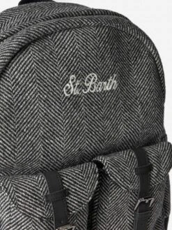 MC2 Saint Barth Backpack Cody With Herringbone Pattern -MC2 Saint Barth Shop UID COD000202689G ACCESSORY BACKPACK BLACK 20240920143500 2