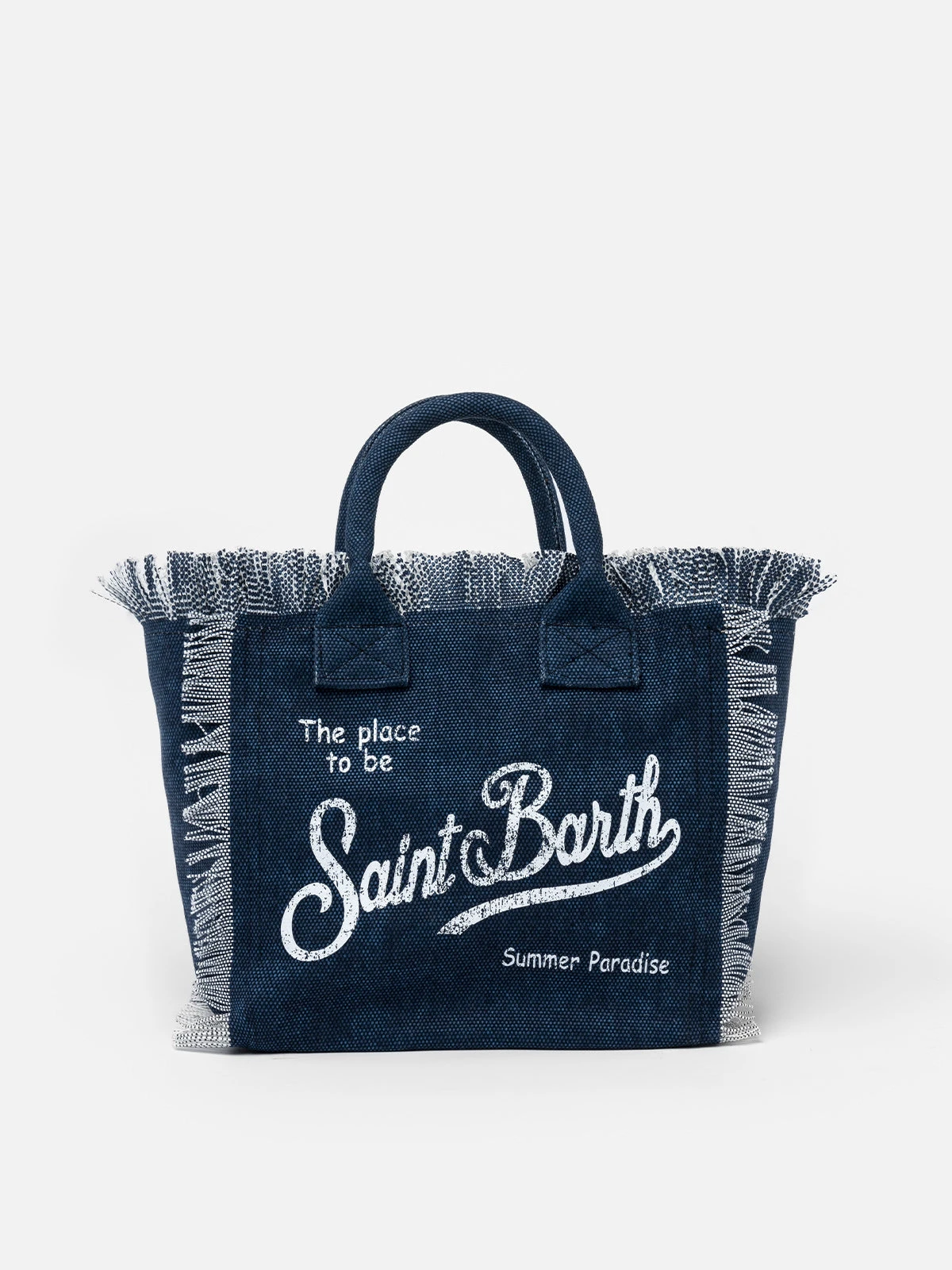 MC2 Saint Barth Colette Indigo Cotton Canvas Handbag 3 MC2 Saint Barth Colette Indigo Cotton Canvas Handbag