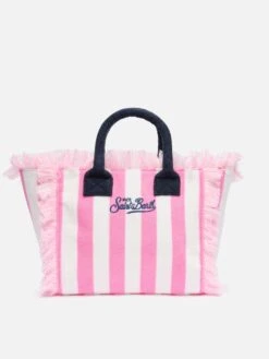 MC2 Saint Barth Colette Sponge Pink Striped Terry Handbag -MC2 Saint Barth Shop UID COL000501507H ACCESSORY BAG PINK STRIPES MC2 20250626080012 3