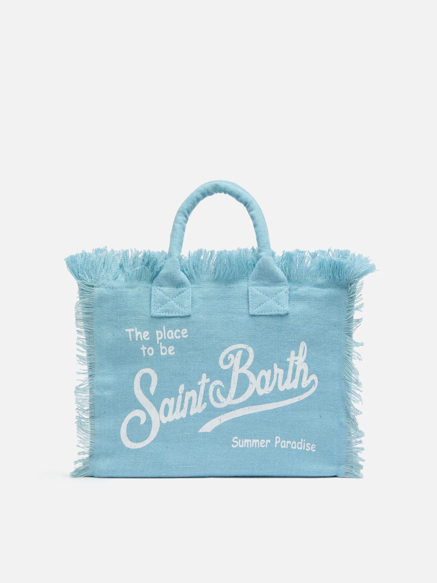 MC2 Saint Barth Colette Linen Light Blue Handbag 3 MC2 Saint Barth Colette Linen Light Blue Handbag