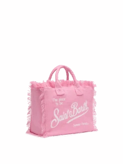 MC2 Saint Barth Colette Linen Pink Handbag -MC2 Saint Barth Shop UID COL001801332H ACCESSORY BAG PINK 0 0 3