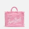 MC2 Saint Barth Colette Linen Pink Handbag