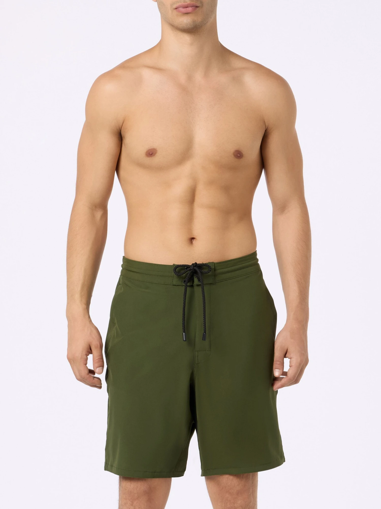 MC2 Saint Barth Military Green Long Stretch Comfort Surf Swim Shorts 5 MC2 Saint Barth Military Green Long Stretch Comfort Surf Swim Shorts - Image 3