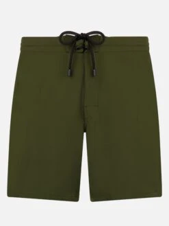 MC2 Saint Barth Military Green Long Stretch Comfort Surf Swim Shorts