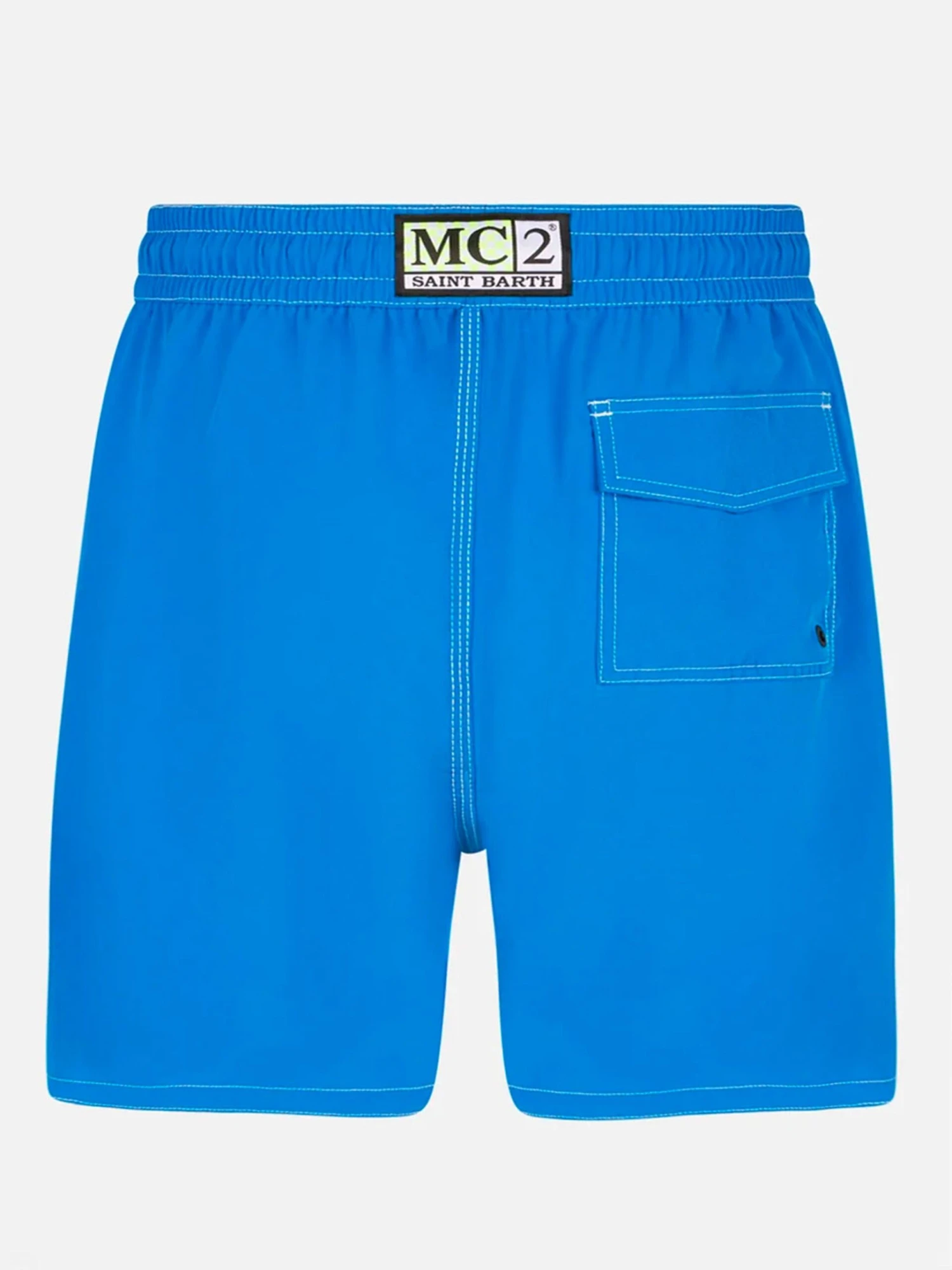 MC2 Saint Barth Long Stretch Bluette Comfort Surf Swim Shorts 4 MC2 Saint Barth Long Stretch Bluette Comfort Surf Swim Shorts - Image 2