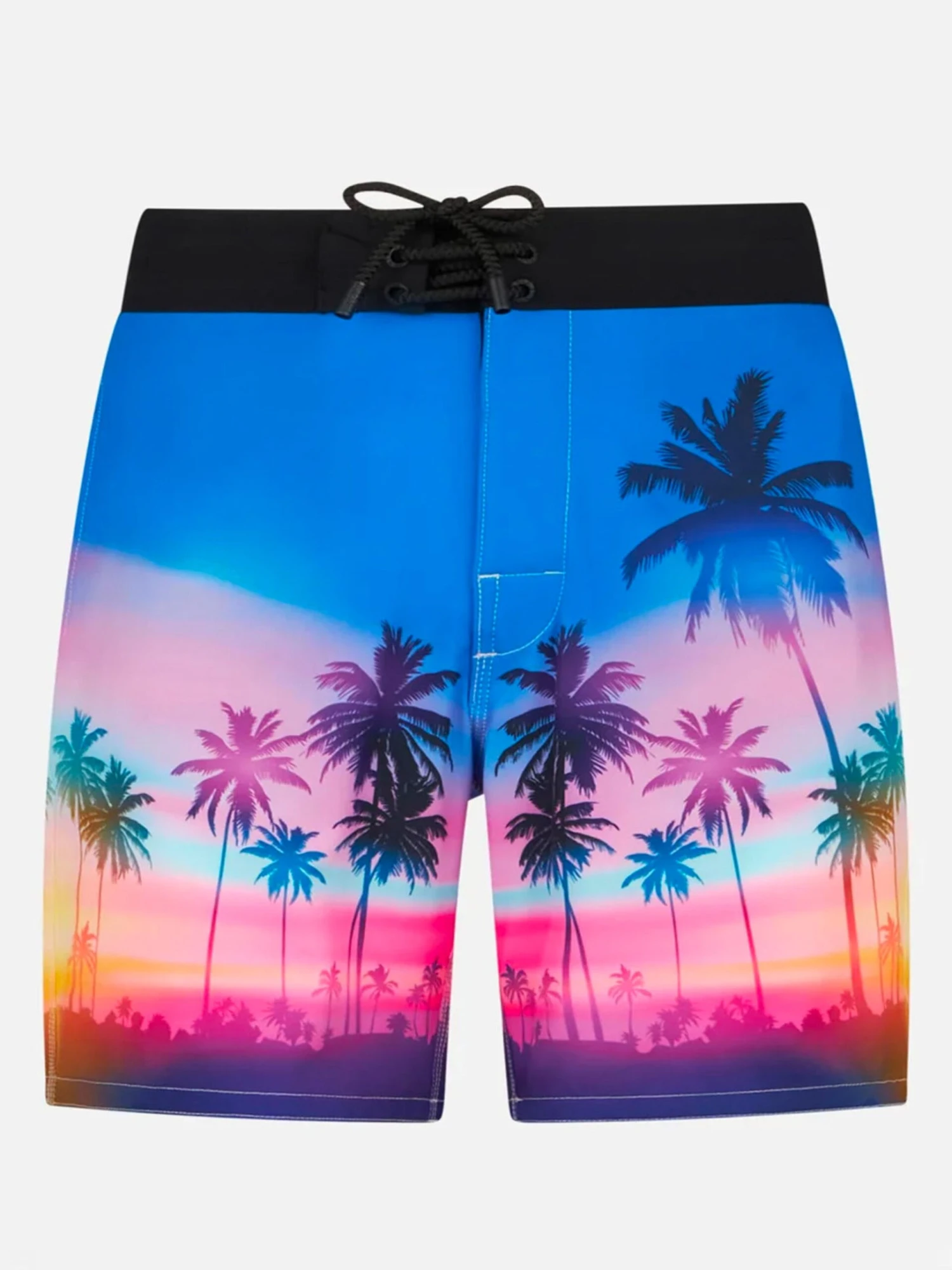 MC2 Saint Barth Man Comfort And Stretch Surf Shorts With Palm Print 3 MC2 Saint Barth Man Comfort And Stretch Surf Shorts With Palm Print